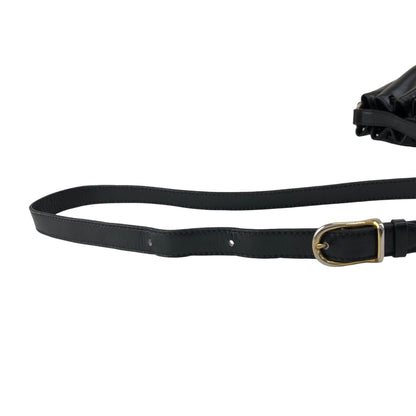 CELINE Drawstring Shoulder bag Black Vintage bp8mps