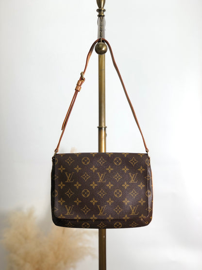 LOUIS VUITTON Monogram 單肩包 棕色 復古 ir4uvs