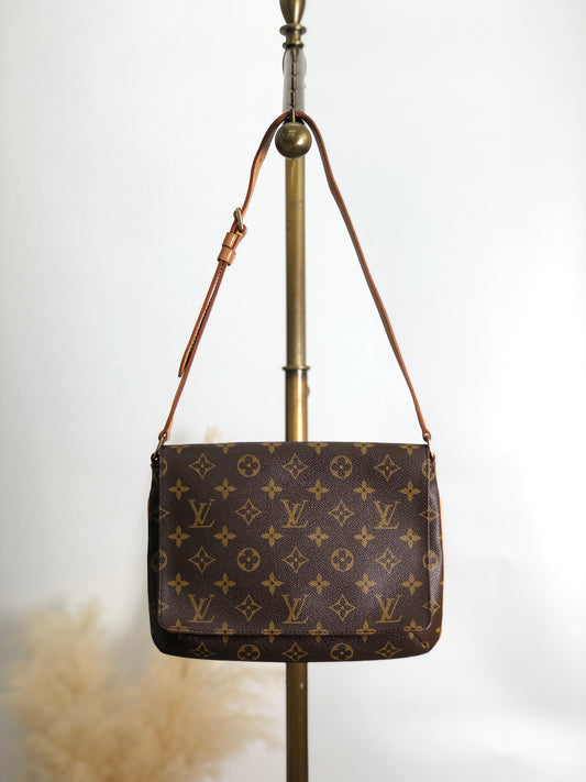 LOUIS VUITTON Monogram Shoulder bag Brown Vintage ir4uvs