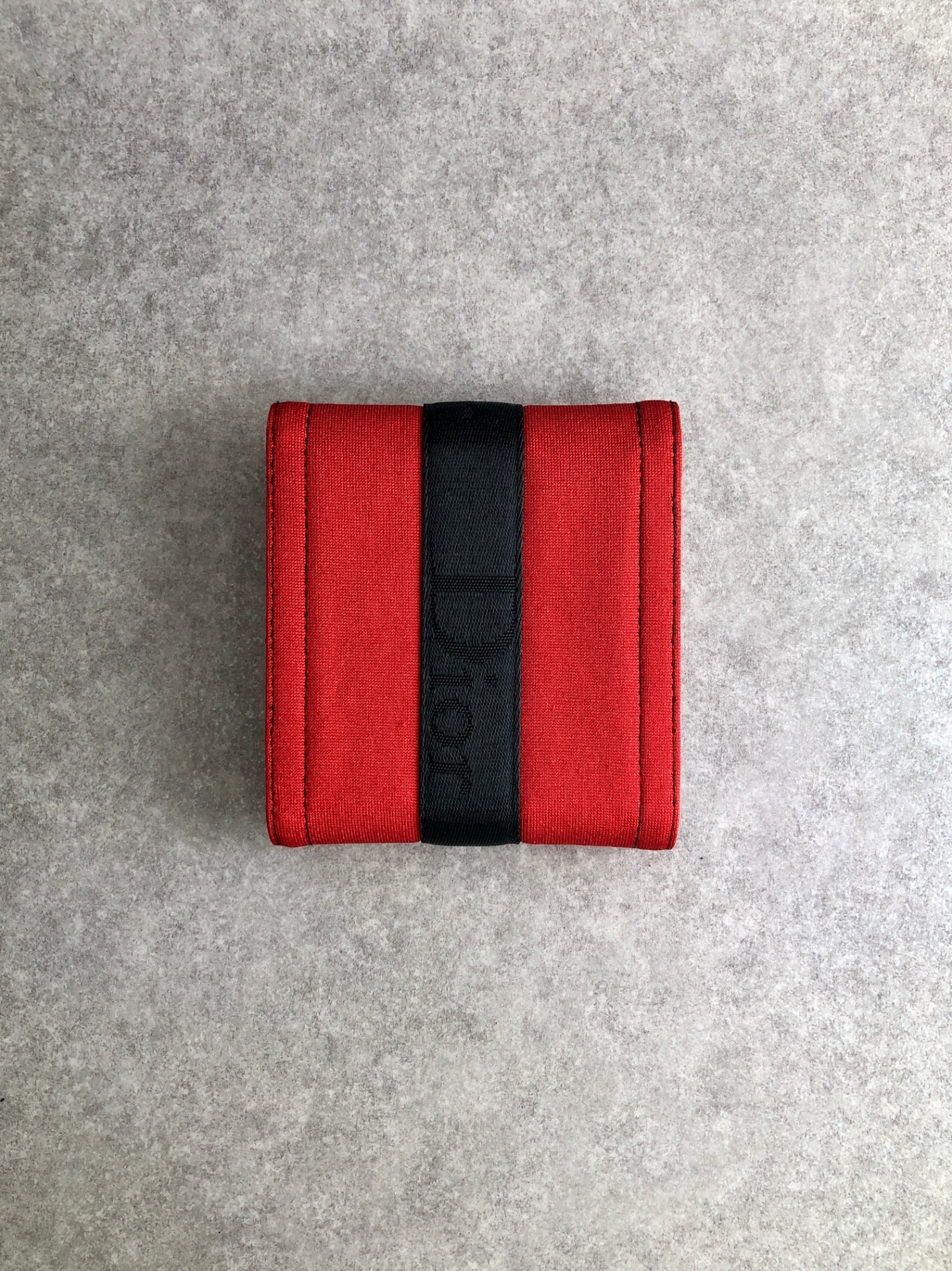 Christian Dior Trifold Wallet Red Vintage 7wczfr