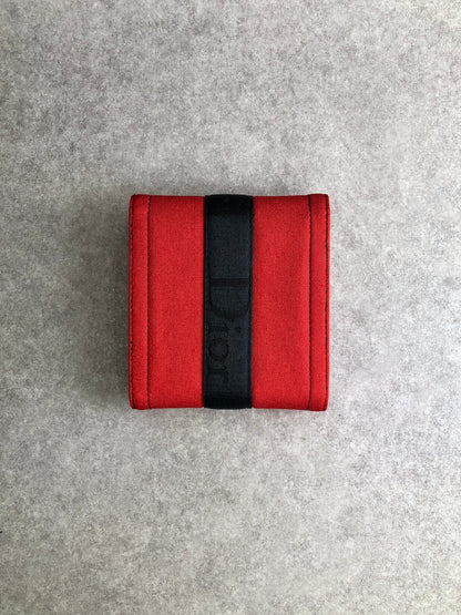 Christian Dior Trifold Wallet Red Vintage 7wczfr