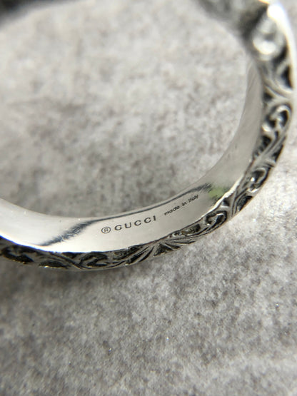 GUCCI Interlocking SILVER925 Ring Silver Vintage ii7djb