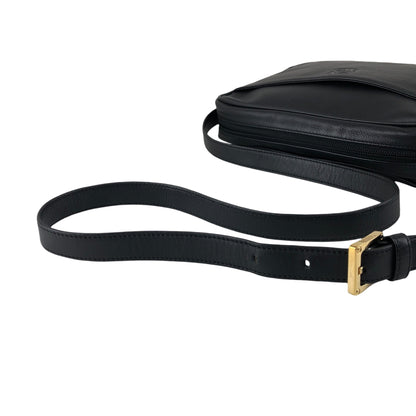 LOEWE Anagram Crossbody Shoulder bag Black Vintage bftpuc