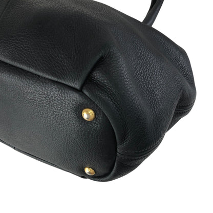PRADA Logo Handbag Totebag Black Vintage 3ksgpr
