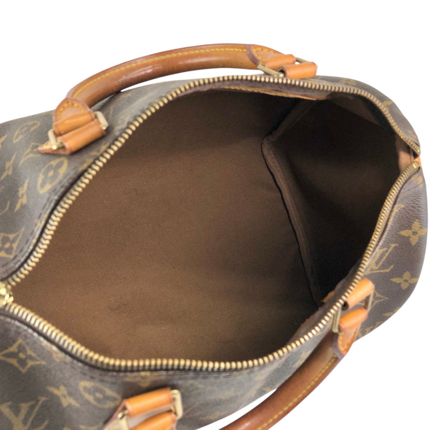 LOUIS VUITTON Monogram Small Boston bag Handbag Brown Vintage u4jnak