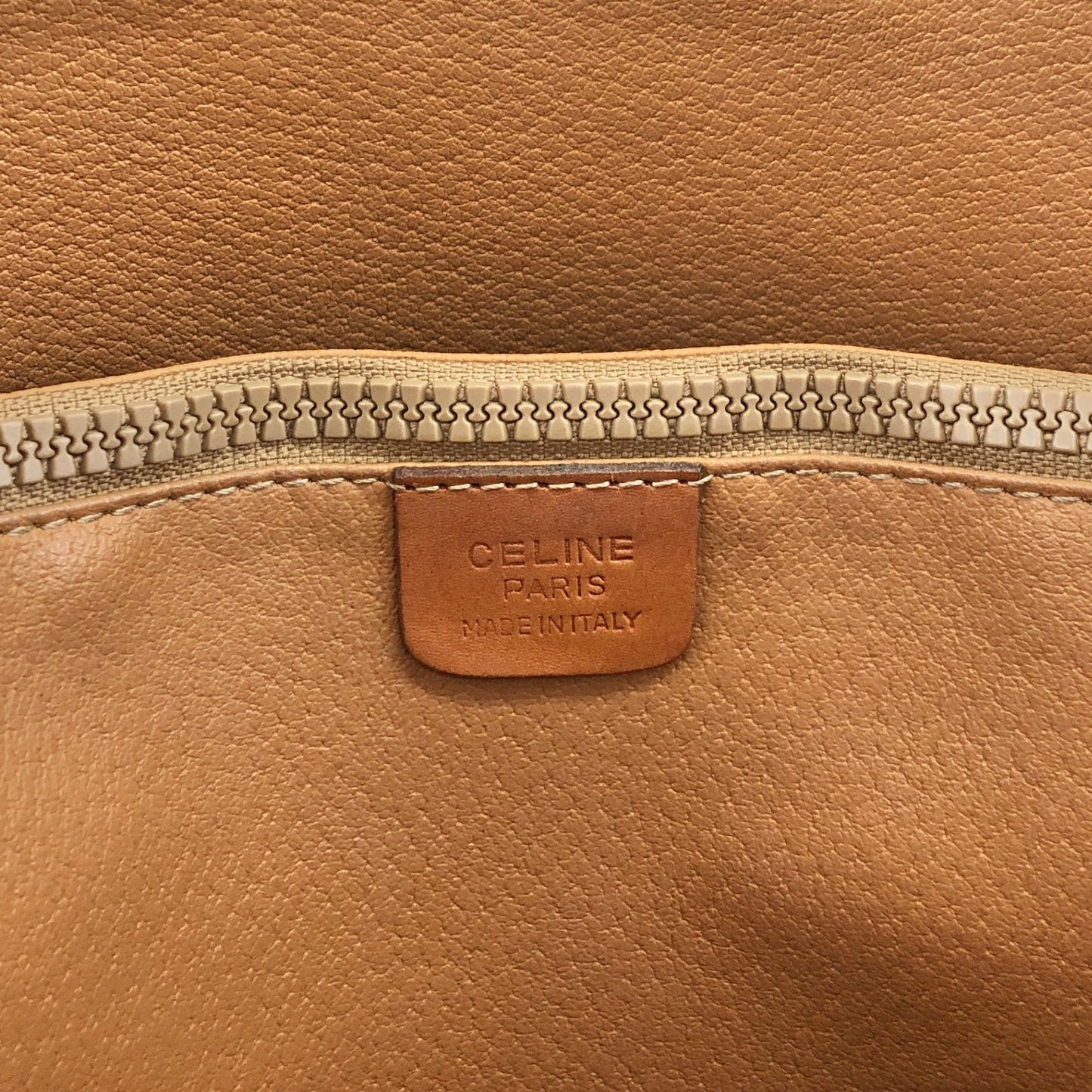 CELINE Macadam Blason Handbag Totebag Brown M94 Vintage a5px6p
