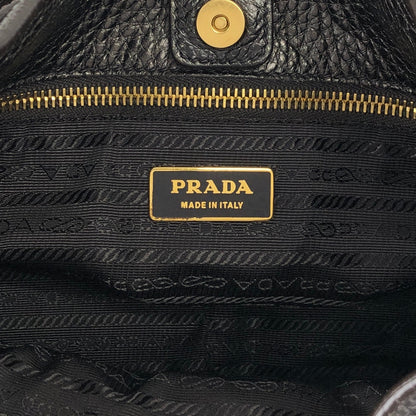 PRADA Logo Side Pocket Two-way Handbag Shoulder bag Bronze Vintage fiftw3