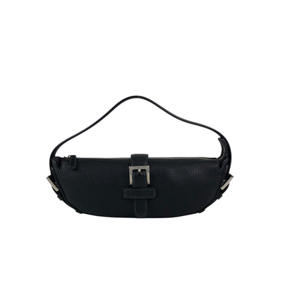 LOEWE Logo Embossed Handbag Black Vintage nk5fxc