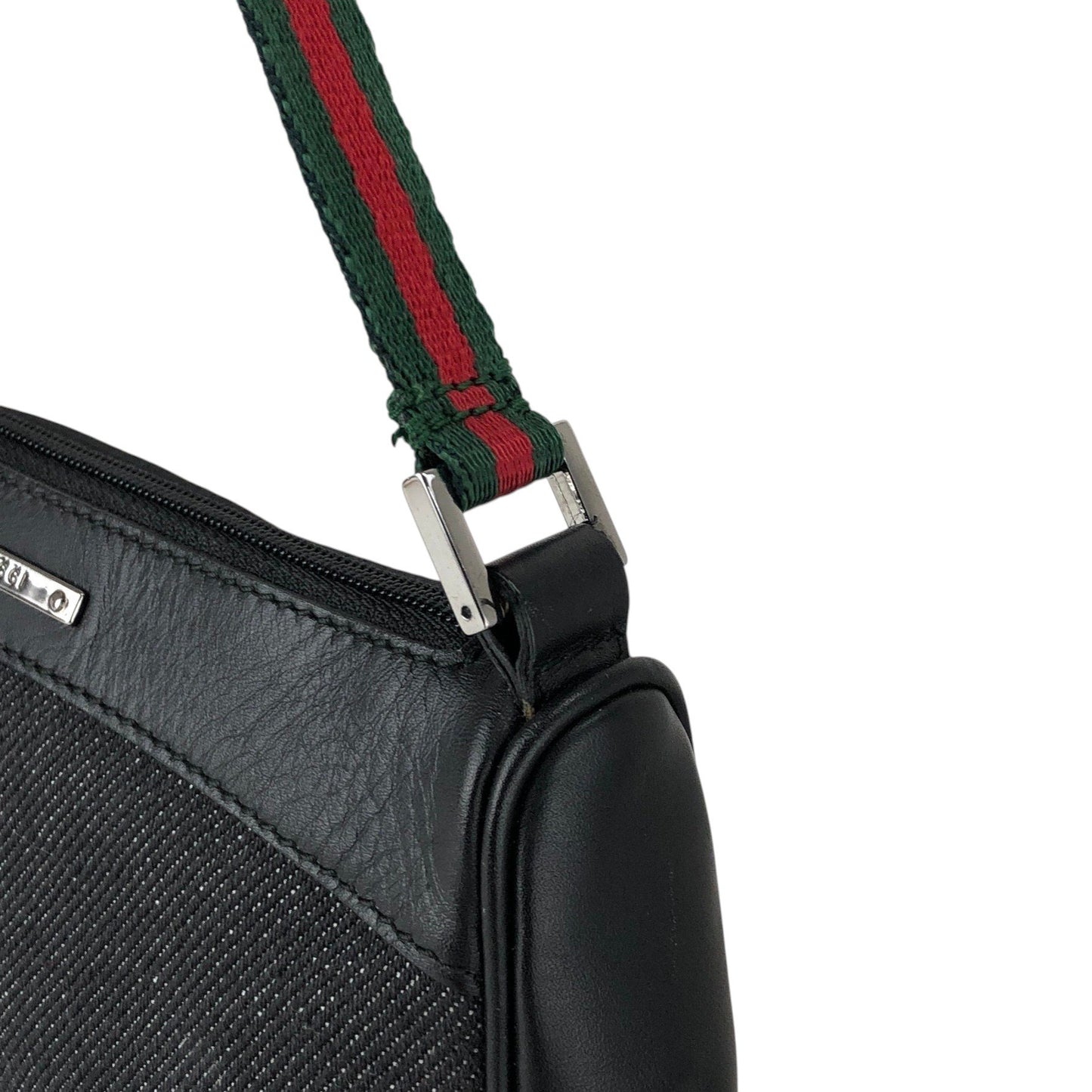 GUCCI Sherry Line Handbag Black Vintage zbzjgu