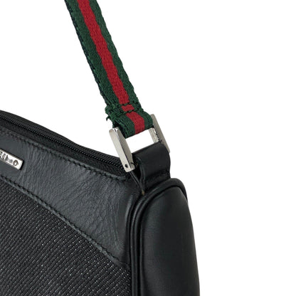 GUCCI Sherry Line Handbag Black Vintage zbzjgu