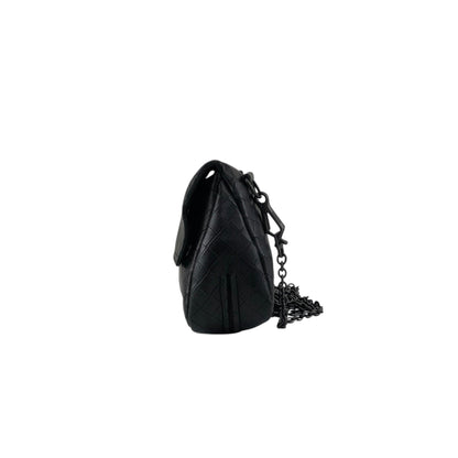 Bottega Veneta Intrecciato Chain Shoulder bag Black Vintage kgc2x6