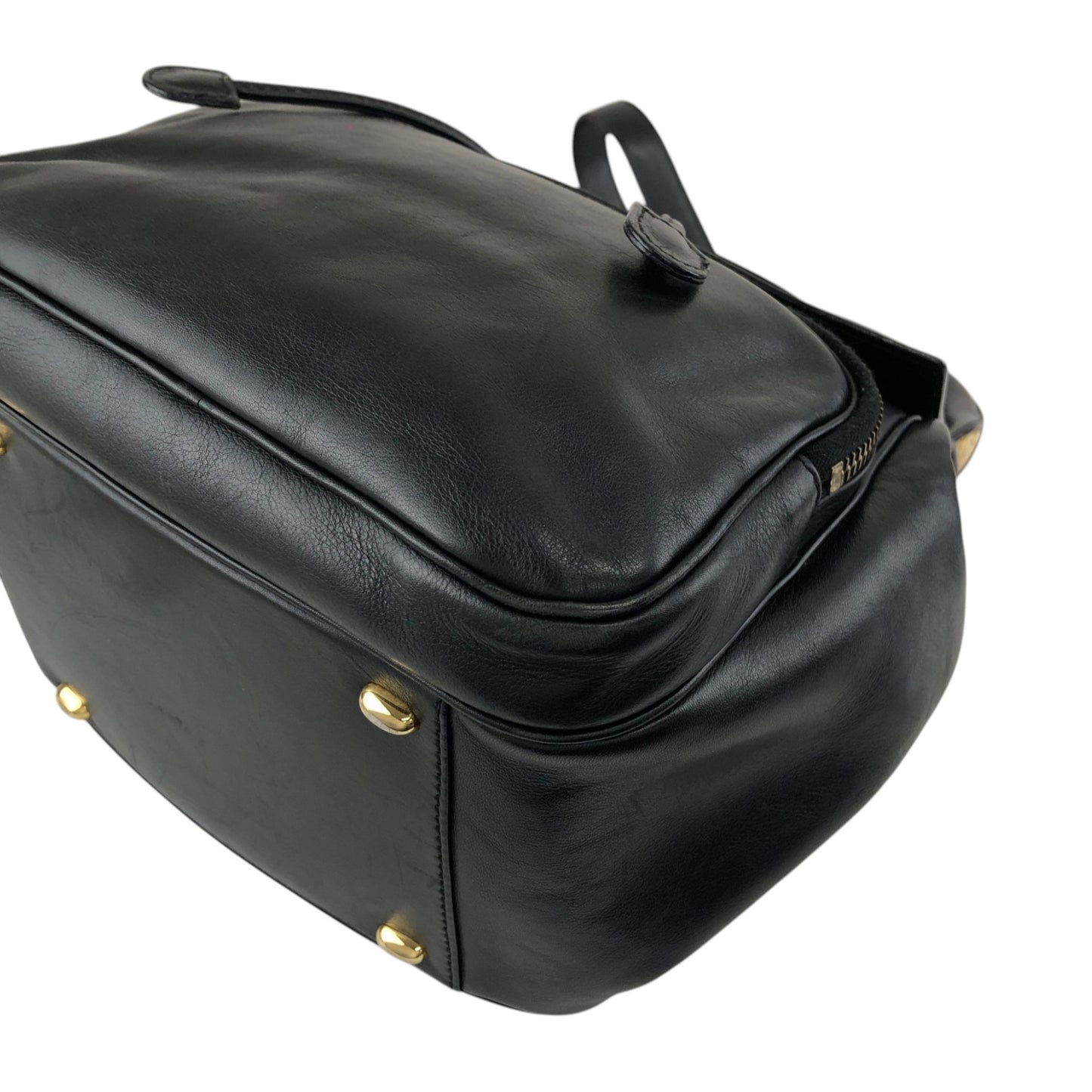 CELINE Starball Logo Embossed Backpack Black Vintage 66agh7