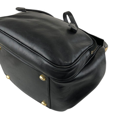 CELINE Starball Logo Embossed Backpack Black Vintage 66agh7