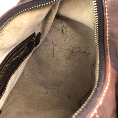 PRADA Logo Handbag Hobobag Brown Vintage c7p34v