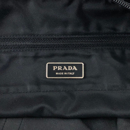PRADA Tessuto Triangle Logo Totebag Black Vintage 28m35x