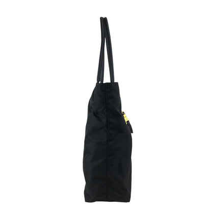 PRADA Tessuto Triangle Logo Front Pocket  Totebag Black Vintage 6rrumw
