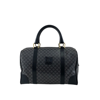 CELINE Macadam Blason Boston bag Navy Vintage scyzx6