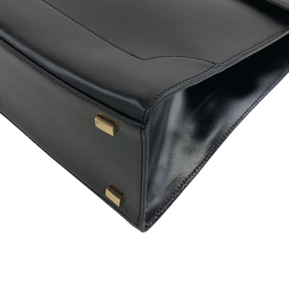 CELINE Gancini Handbag Black Vintage rtifa3