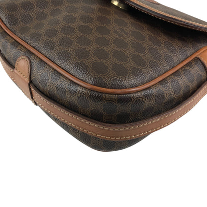 CELINE Macadam Horse Bit Shoulder bag Brown Vintage ydcmjg