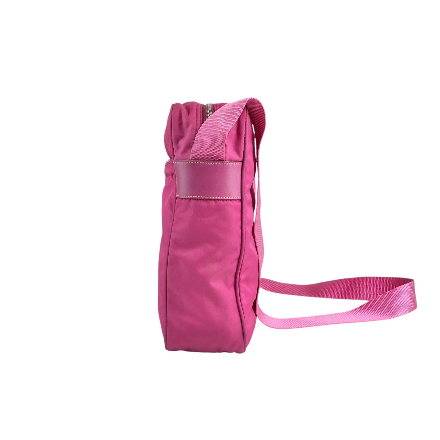 PRADA Triangle Logo Shoulder bag Pink Vintage b2e8ue
