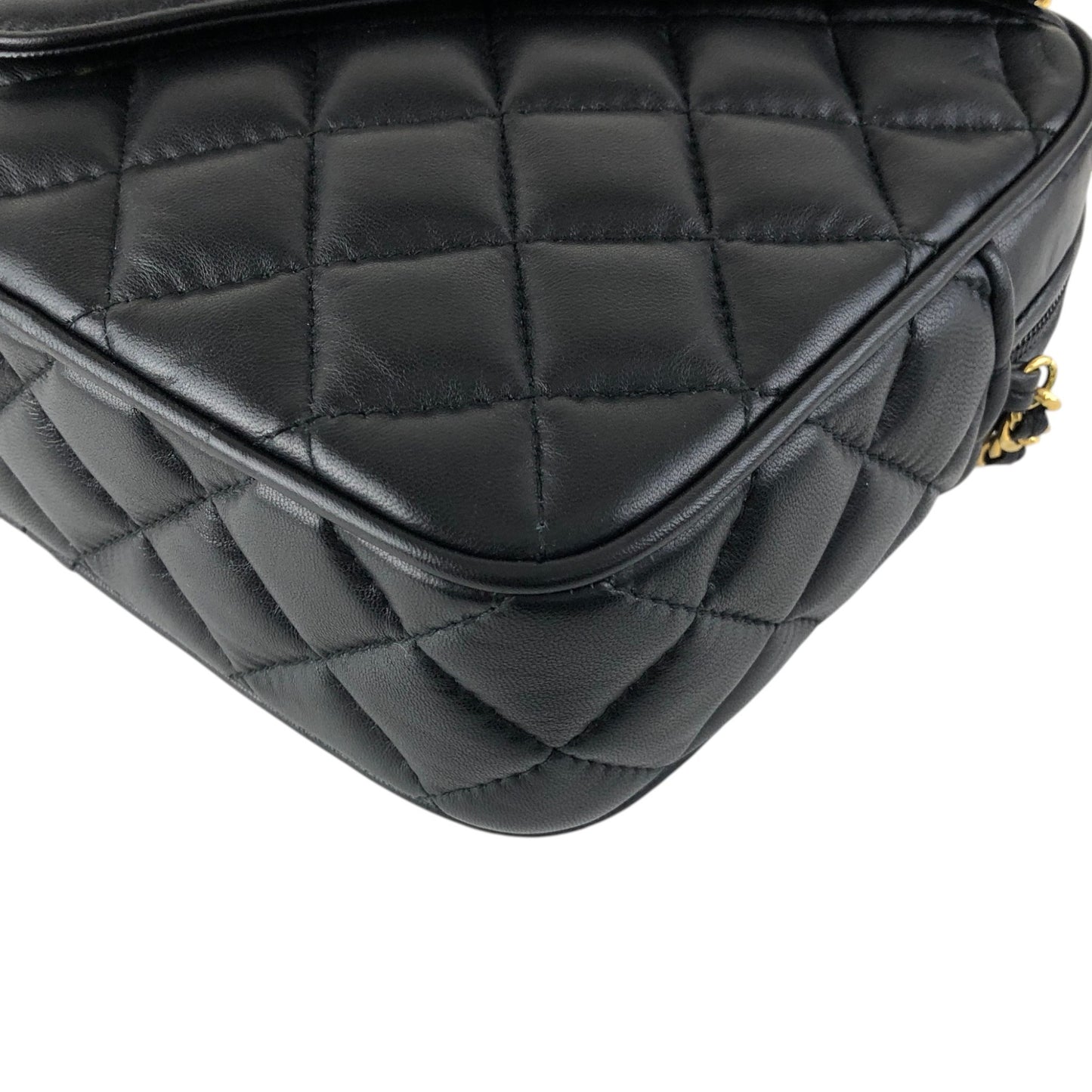 GIVENCHY Logo Chain Shoulder bag Black Vintage nrau2r