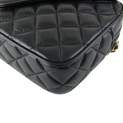 GIVENCHY Logo Chain Shoulder bag Black Vintage nrau2r