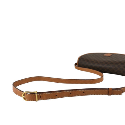 CELINE Macadam Blason Shoulder bag Brown Vintage n6642d