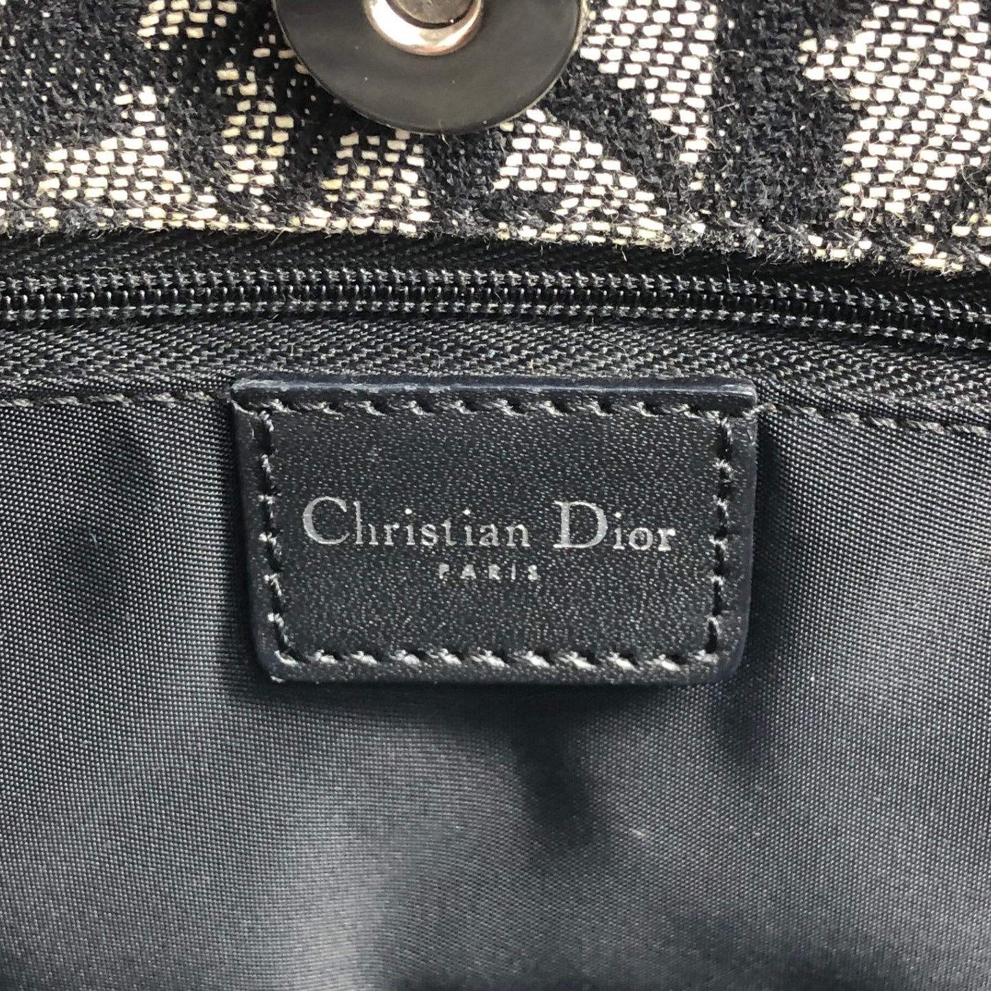 Christian Dior Trotter Handbag Black Vintage bgr5ht