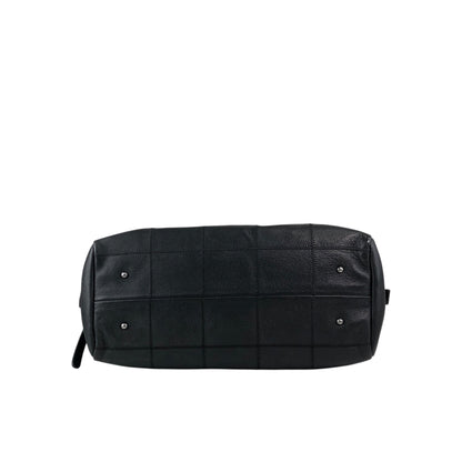 CHANEL Chocolate Bar Handbag Boston bag Black Vintage iez78z