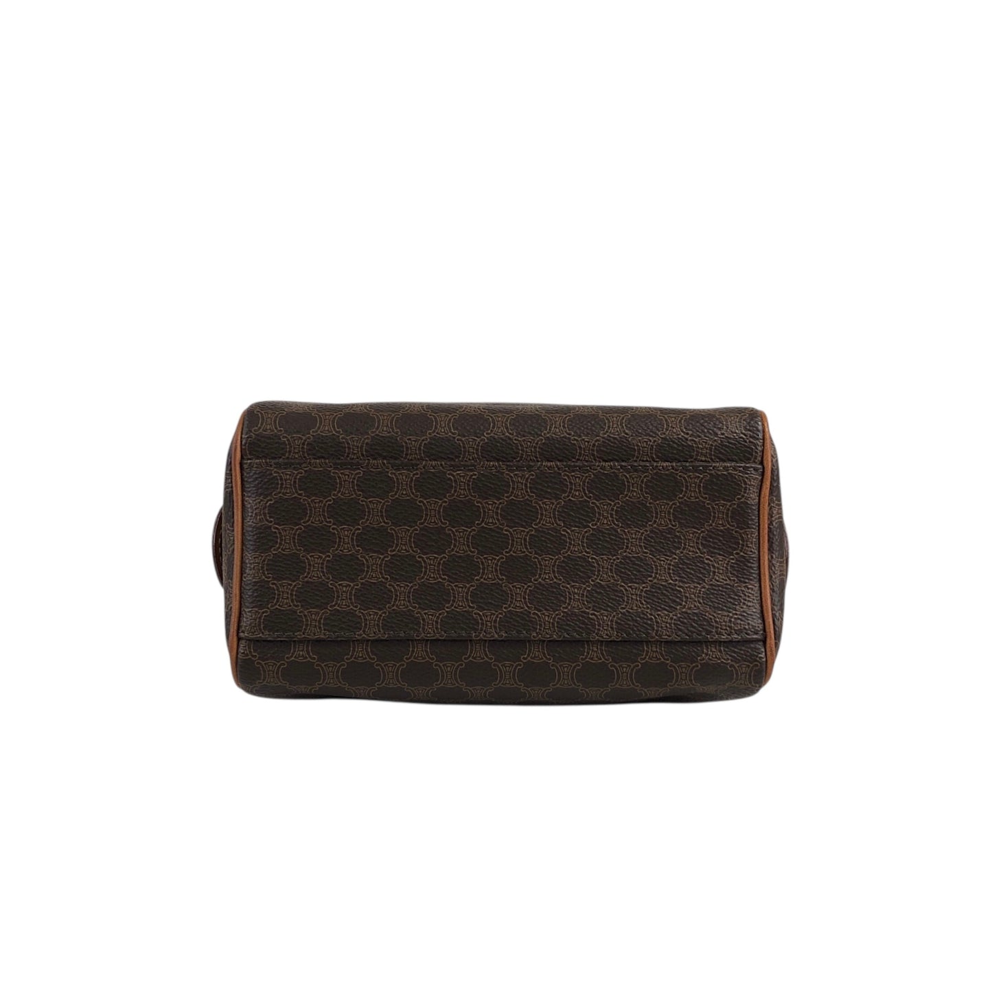 CELINE Macadam Two-way Handbag Shoulder bag Brown Vintage irexp5