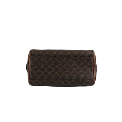 CELINE Macadam Two-way Handbag Shoulder bag Brown Vintage irexp5