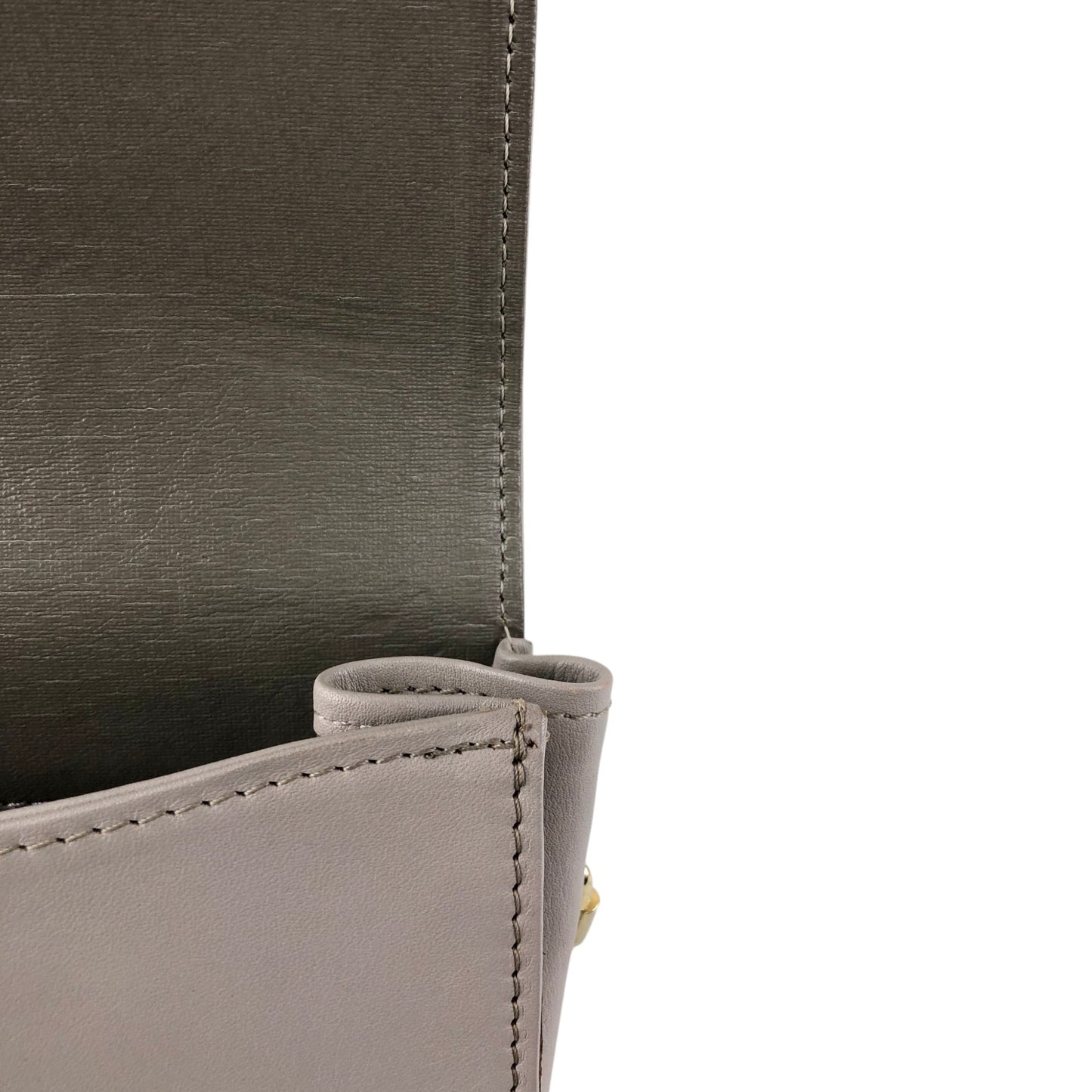 Christian Dior Logo Chain Shoulder bag Gray Vintage kynndd