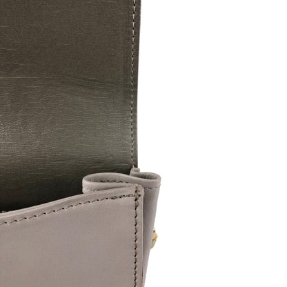 Christian Dior Logo Chain Shoulder bag Gray Vintage kynndd