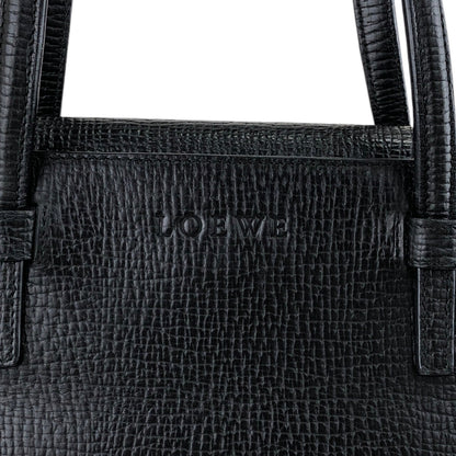 LOEWE Logo Handbag Totebag Black Vintage at6yjt