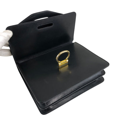 CELINE Gancini Handbag Black Vintage pvi8pi