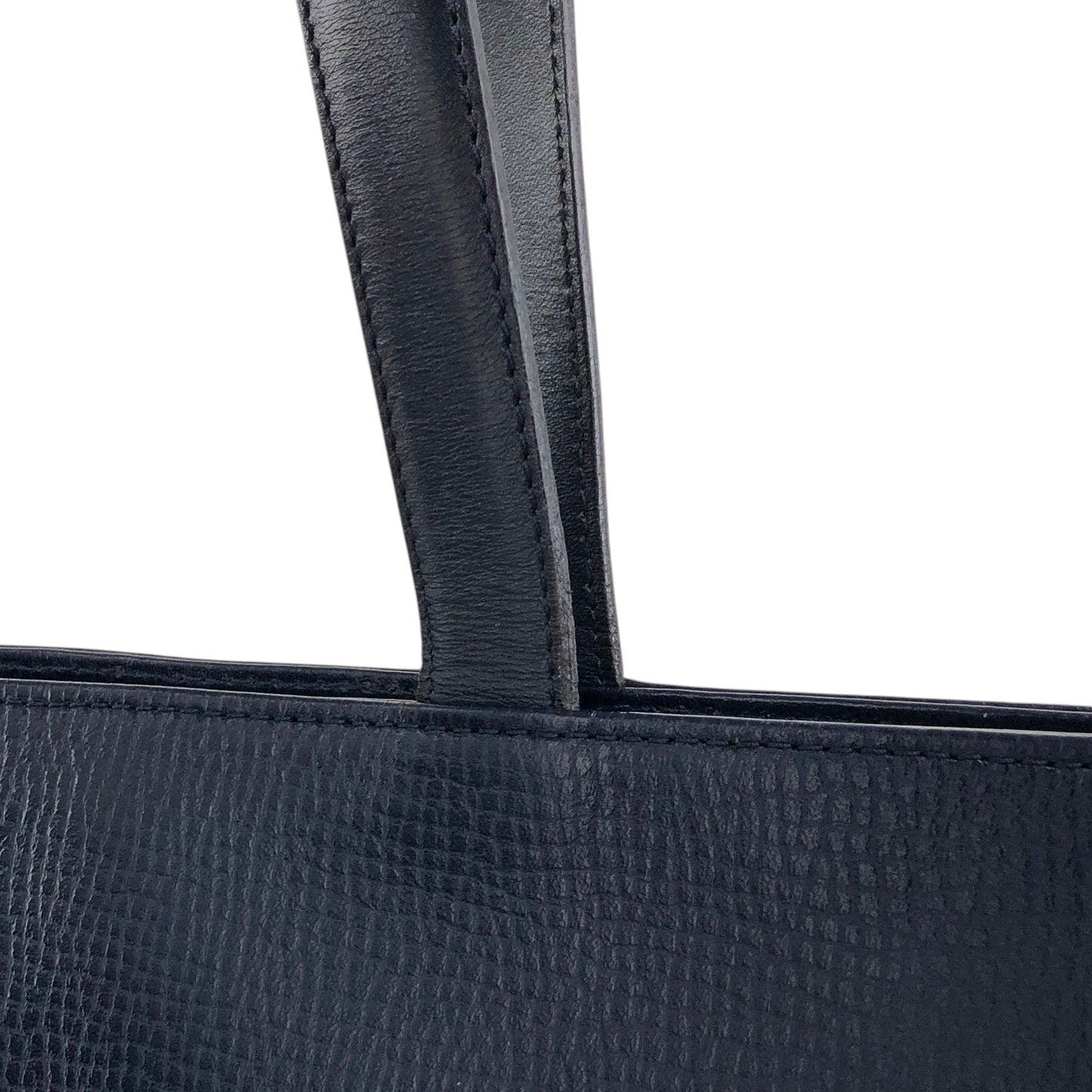 Christian Dior CD Logo Handbag Totebag Navy Vintage gxjx4z