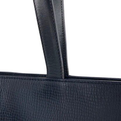 Christian Dior CD Logo Handbag Totebag Navy Vintage gxjx4z