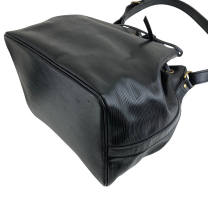LOUIS VUITTON Epi Drawstring Shoulder bag Black Vintage jpzhvn