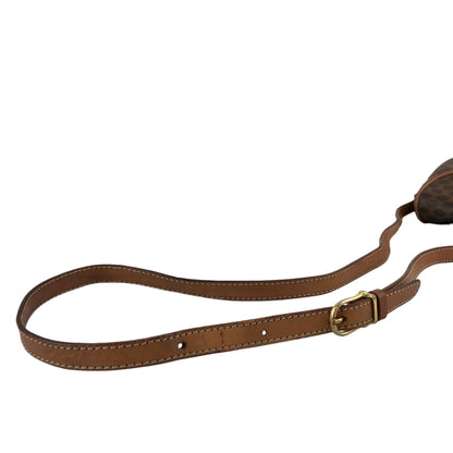 CELINE Macadam Front Buckle Shoulder bag Brown Vintage hkdpre