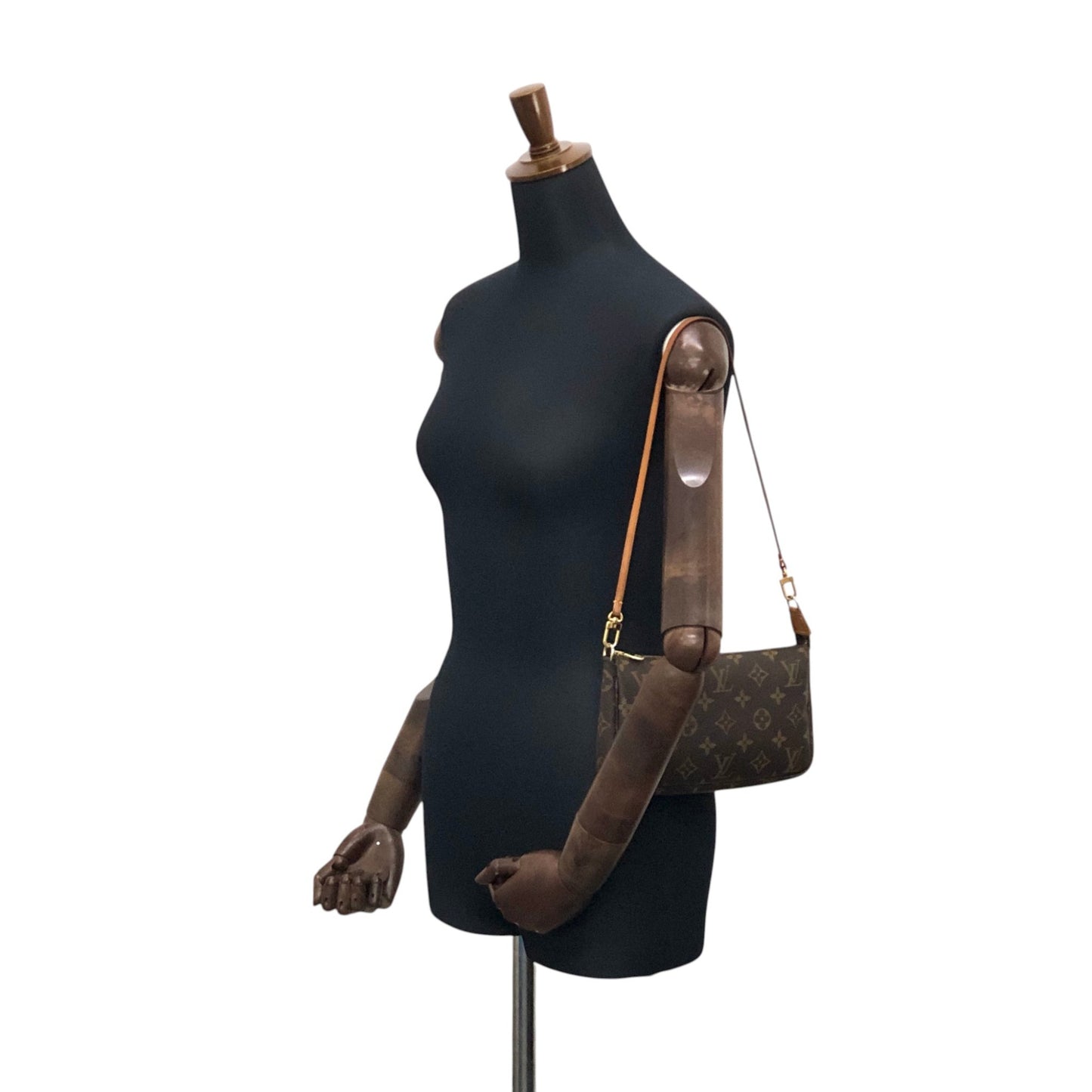 LOUIS VUITTON Monogram Shoulder bag Brown M51980 Vintage z7gkhx