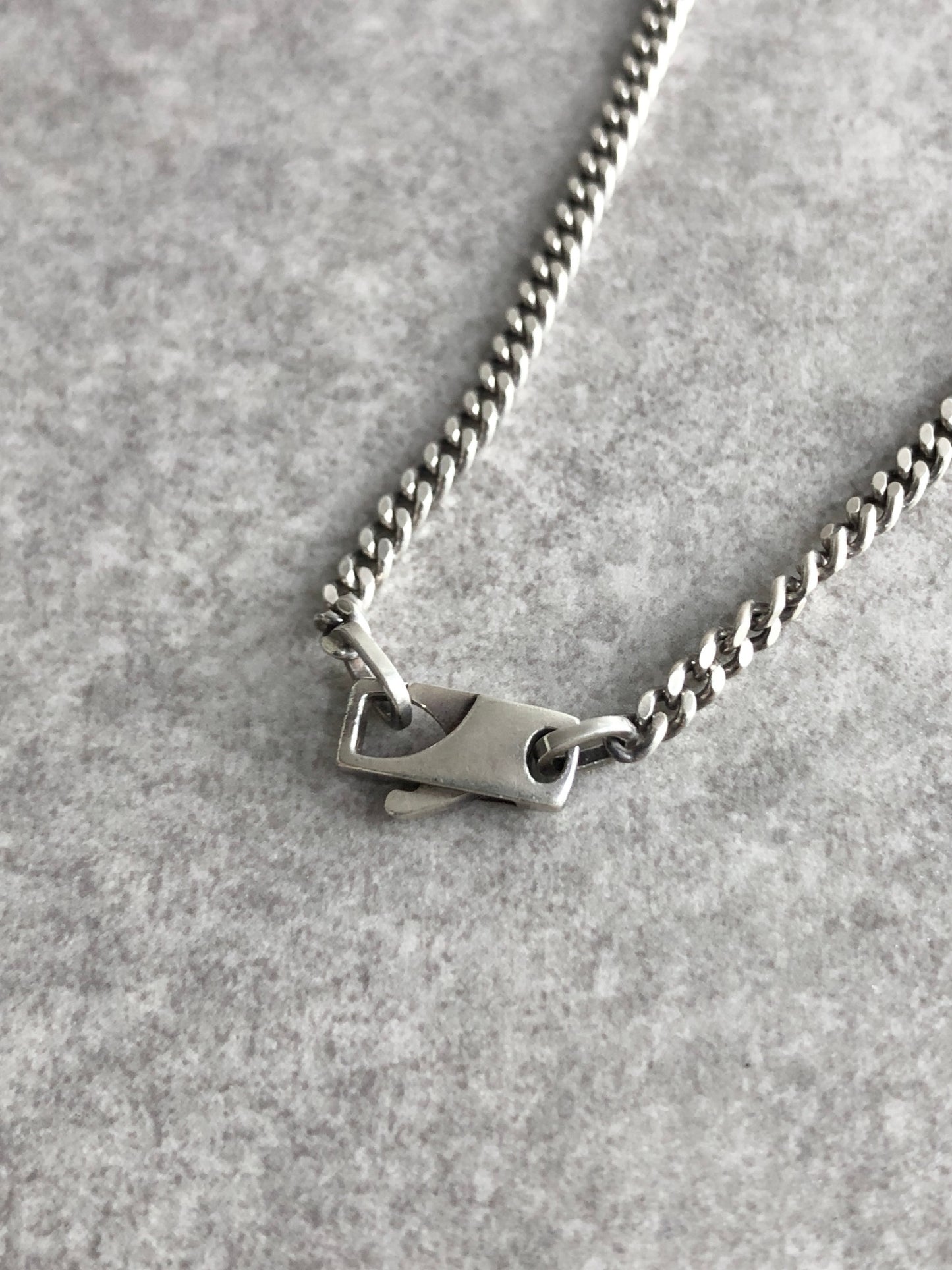 GUCCI Logo SILVER925 Necklace Silver Vintage gsagpu