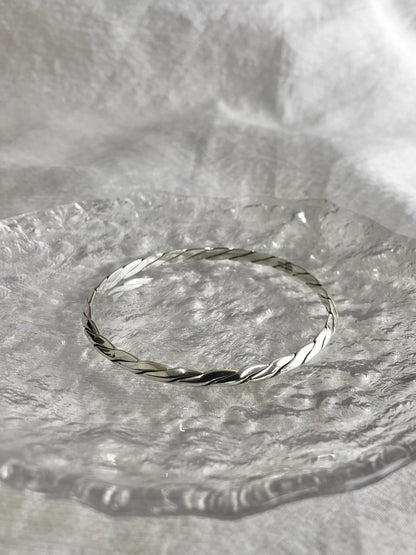 Tiffany & Co. SILVER925 Bangle Bracelet Silver Vintage fhwxv5
