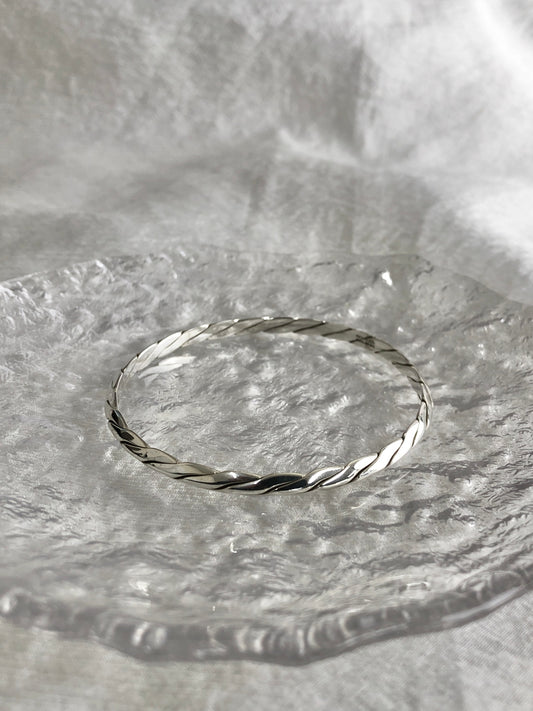 Tiffany & Co. SILVER925 Bangle Bracelet Silver Vintage fhwxv5