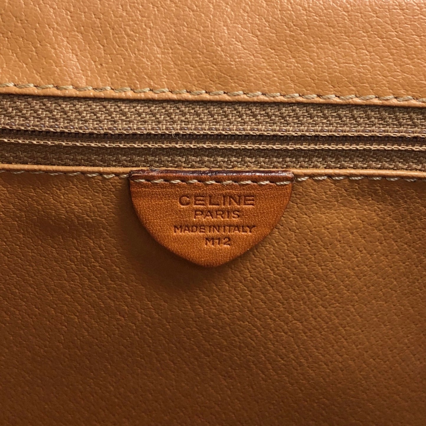 CELINE Macadam Blason Shoulder bag Brown Vintage 23vr8y