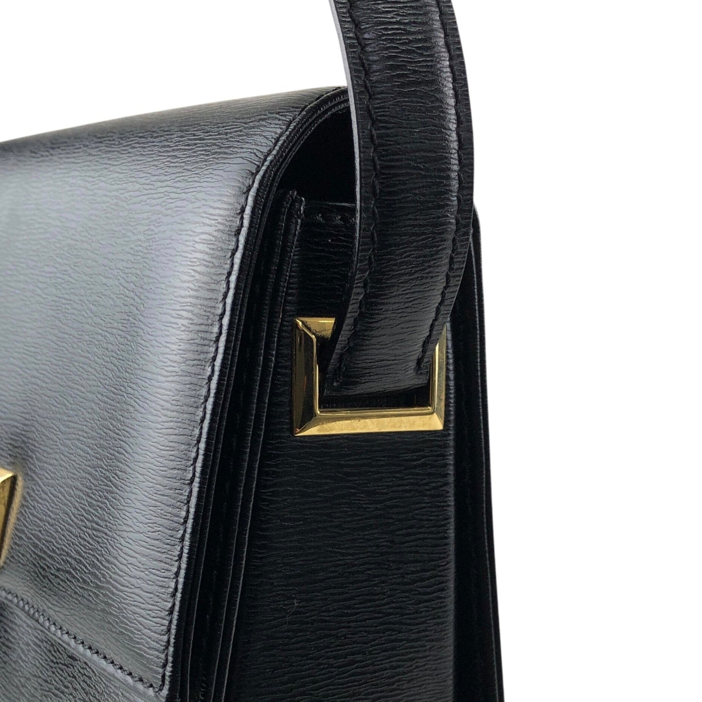 Christian Dior CD Logo Shoulder bag Black Vintage 28ek6f