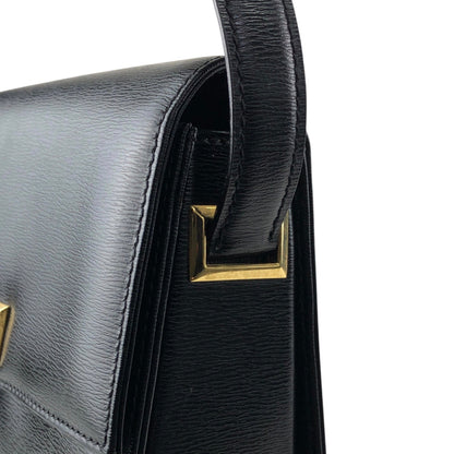 Christian Dior CD Logo Shoulder bag Black Vintage 28ek6f