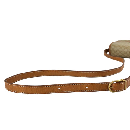 CELINE Macadam Horseshoe Small Shoulder bag Beige Vintage myw6bv