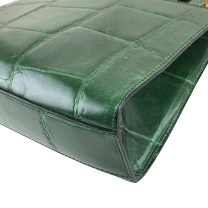 CELINE Chain Shoulder bag Green Vintage dwbc7x