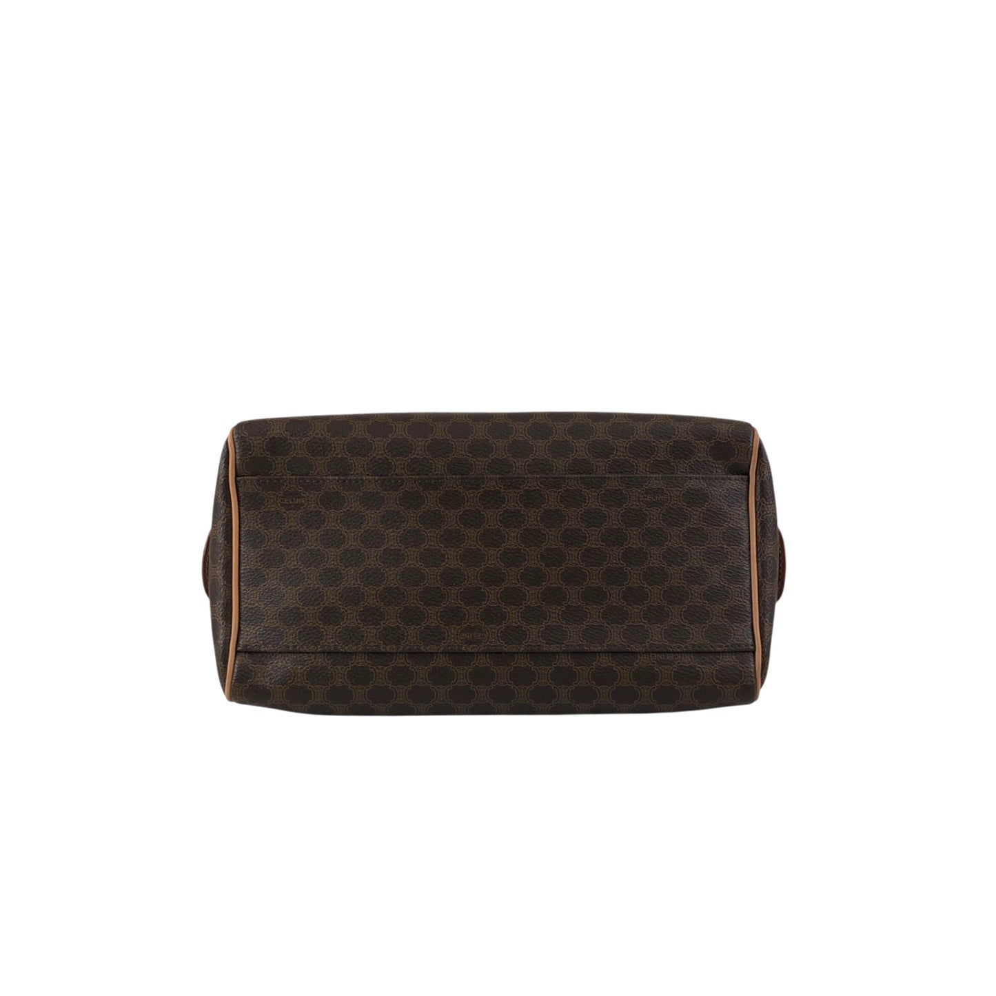 CELINE Macadam Blason Two-way Small Boston bag Shoulder bag Brown Vintage bxb7p7