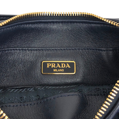 PRADA 三角形標誌小號手提包海軍藍復古 jnuhn7